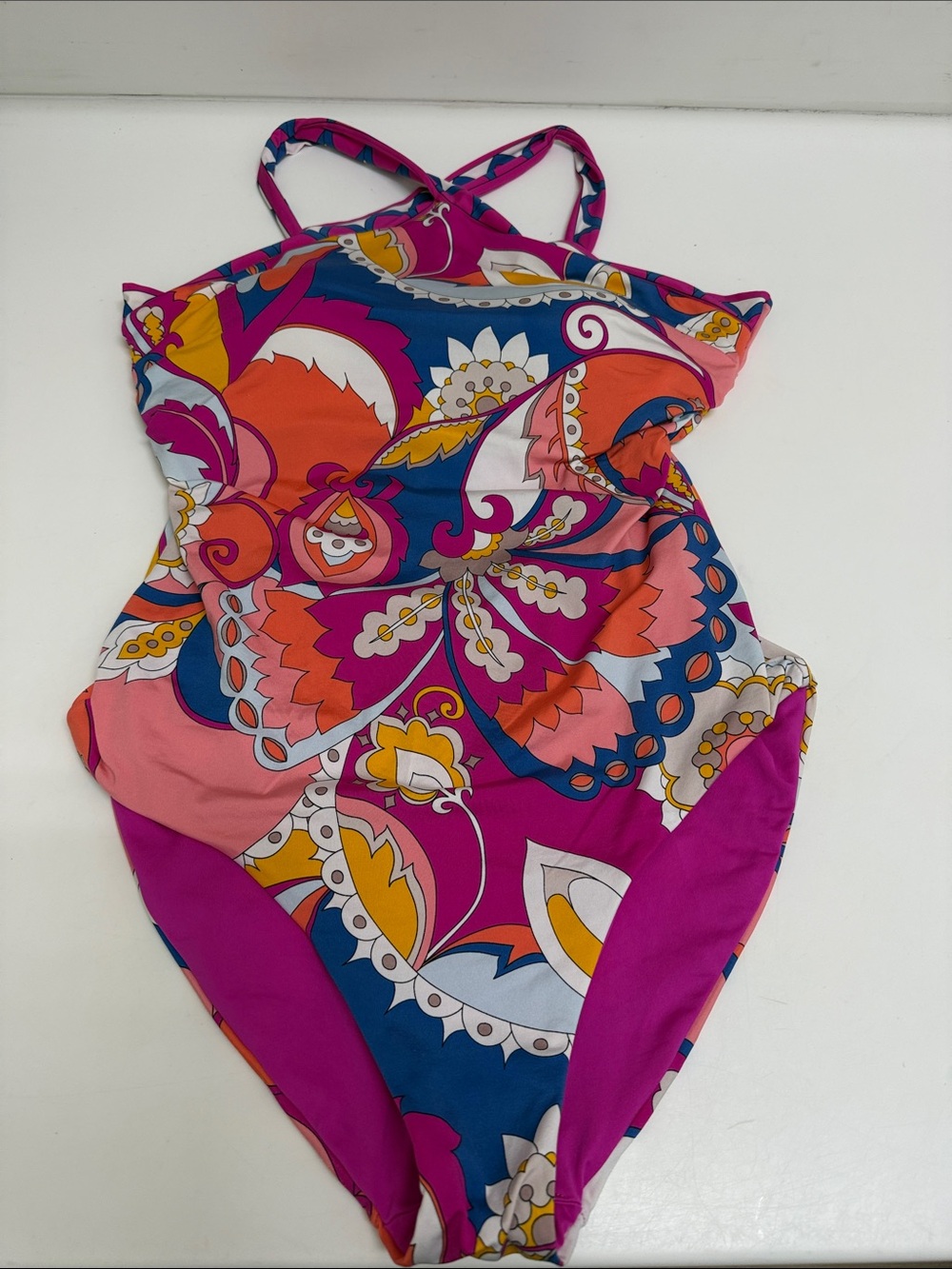Trina Turk Reversible One-Piece Swimsuit in Pink Multi-Color